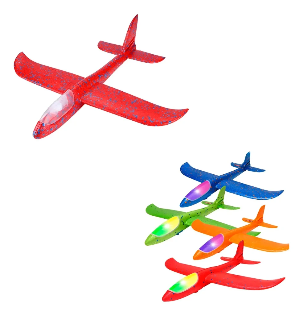 Avión Planeador Foam con Luz LED Juguete Niños